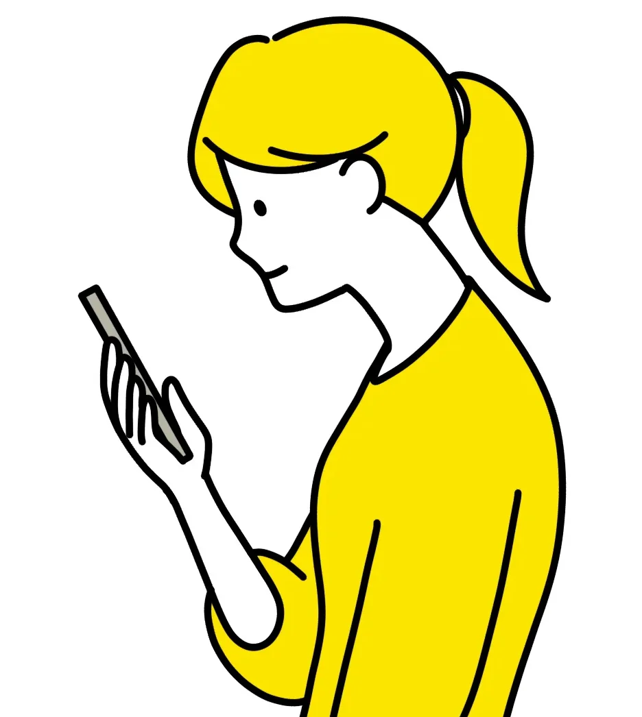 頭痛を起こすスマホの姿勢