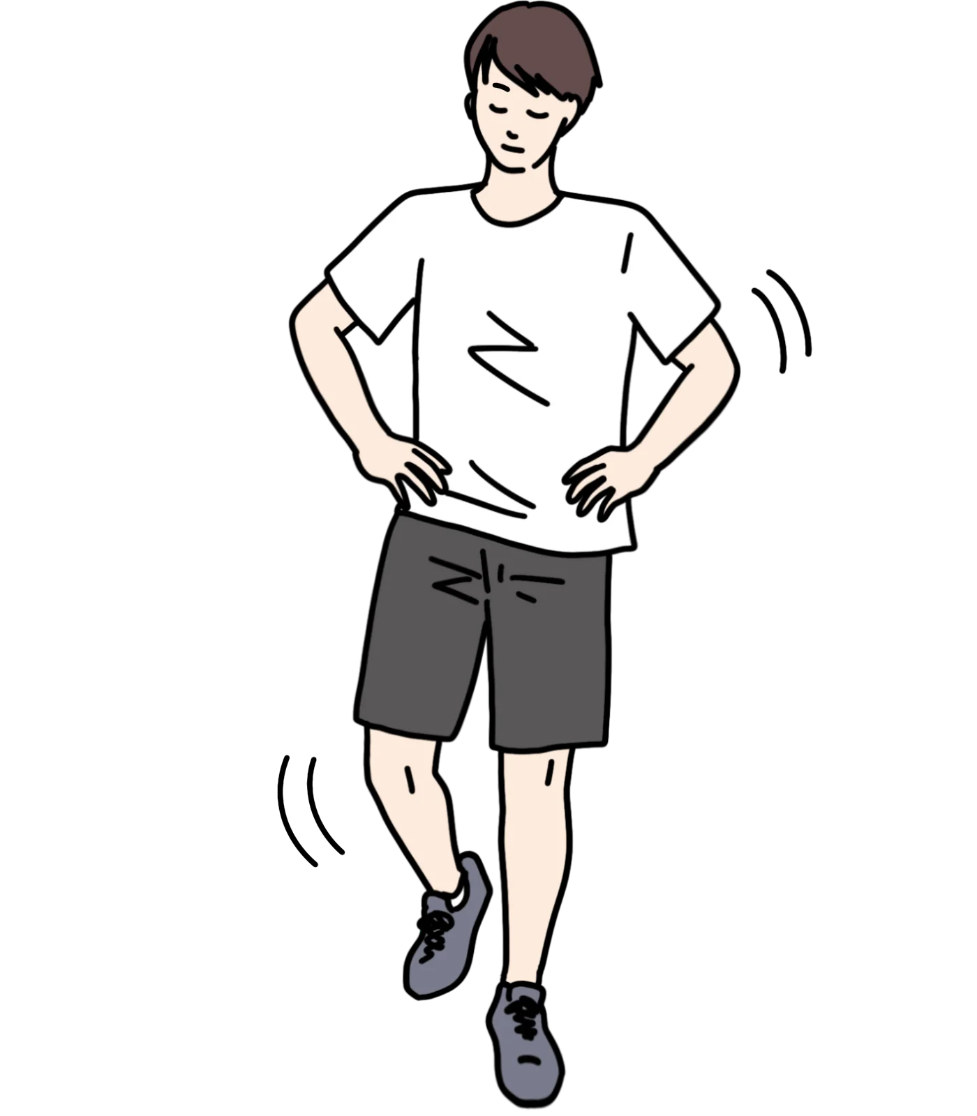 左右差の男性イメージ